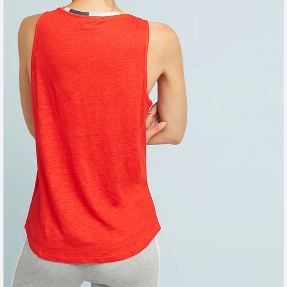 Anthropologie Splendid x Margherita linen tank top size M - Picture 3 of 10